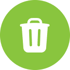 icon trash circle