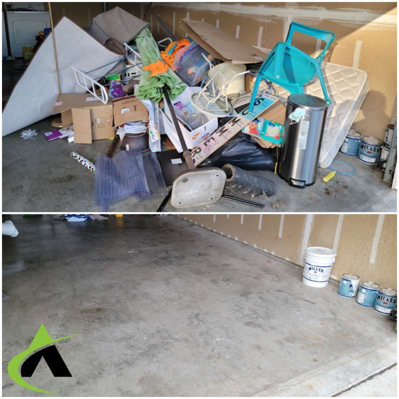 before and after basement cleanout, auburn wa, active junk removal